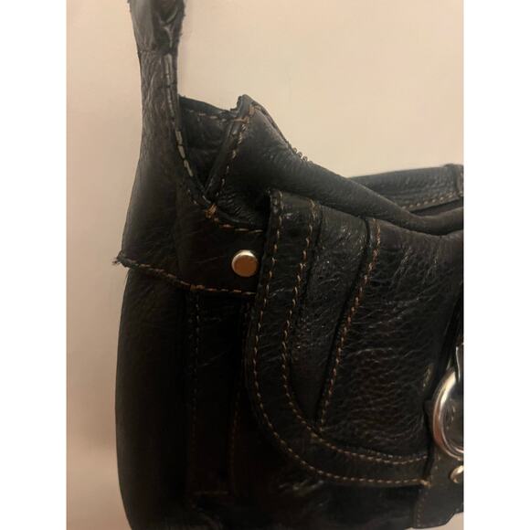 Fossil black leather crossbody bag - Picture 7 of 10